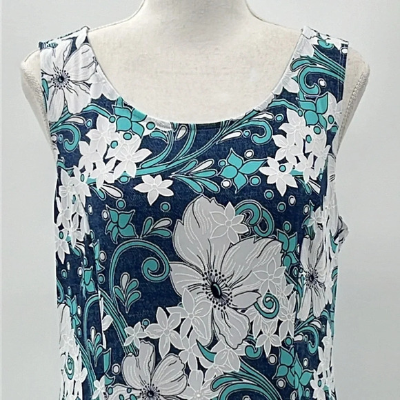 Perceptions NY 2 Tank Style Floral Dress & Peplum Jacket - 2 Piece Set - Medium - Picture 5 of 9